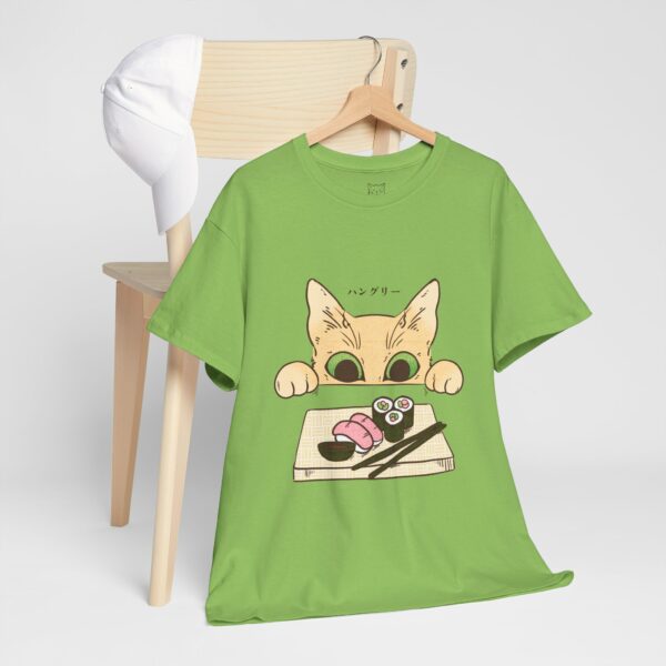 Sushi Cat T-Shirt | Cat Lover Gift, Kawaii Shirt, Anime Cat T-Shirt, Japanese Shirt, Foodies Shirt, Sushi Lover, Kitty Tee – Image 10